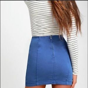 Free People Modern Femme Skirt 4 Blue/Turquoise